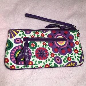 Vera Bradley Bags - Vera Bradley Trifold Wallet (Purple and Green) Vera Bradley Bags - Vera Bradley Trifold Wallet (Purple and Green)